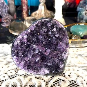 Heart-Shaped Uruguayan Amethyst
